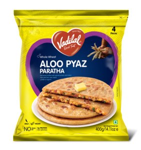 Frozen Roti Paratha Naan: Vadilal Paratha Aloo Pyaz 400g 4pcs