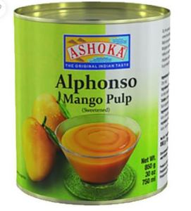 Ashoka Alphanso Mango Pulp 850Gm