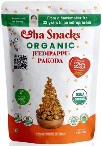 Indian Namkeen Mixtures: Aha Snacks Jeedipappu Pakoda 110g