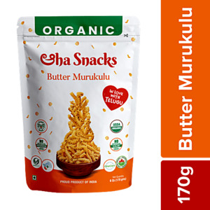 Indian Namkeen Mixtures: Aha Snacks Butter Murukku 170g