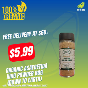 Organic: Organic Asafoetida Hing Powder 80g (Down To Earth)