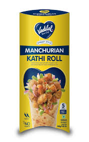 Frozen Veg Snacks: Vadilal Manchurian Kathi Roll 200g