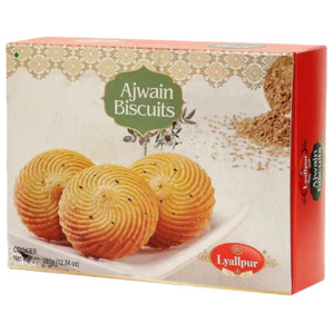 Biscuits Cookies Crackers 1: Ajwain Biscuit 350g (Lyallpur)