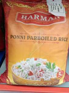 Rice: Ponni Parboiled Rice 5kg (Harman)
