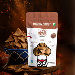 Chips Snacks Kurkure: Ragi Chips - Light and Crispy (Traditional Spice) 30g (Healthy Master)