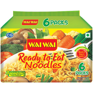 Noodles Vermicelli: Wai Wai Veg Masala Noodles 5Pk