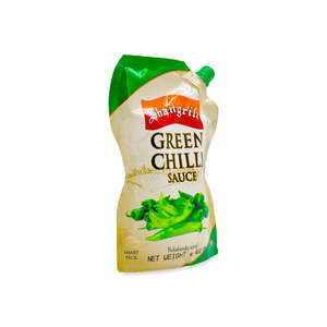 Pastes Sauces: Shangrila Green Chilli Sauce Smart Pack 400g