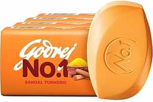 Body Care: Godrej No.1 Sandal Turmeric Soap 150g x 4