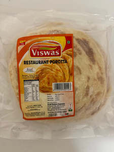 Frozen Roti Paratha Naan: Frozen Restaurant Porotta 2Kg (Viswas)