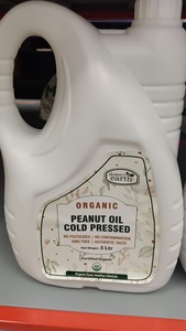 Salad Cooking Oil 1: Organic Peanut Oil Cold Pressed 5L (Down To Earth)