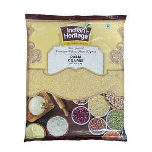 Sooji Besan Other Flours 1: Daliya Coarse (Lapsi) 1kg (Indian Heritage)