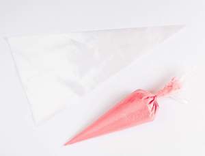 18” Inch (45.72cm) 50 Qty, Large Clear Disposable Piping Pastry Bags for Soft Icing