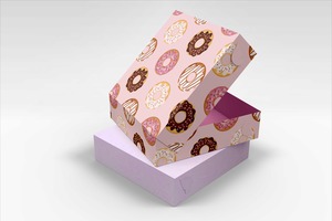 Custom Packaging: 41 x 31 x 8.5cm Custom Branded 12 Donut Box