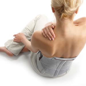 Neck Back: Push Med Back Brace - Blue/Grey