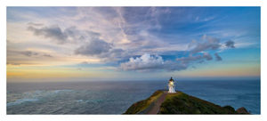 Lighthouse Cape Reinga Framed Canvas Art 40x17 InkPost NZ