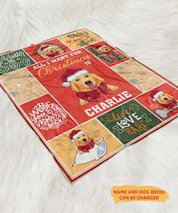 All I want - Personalized Custom Fleece Blanket