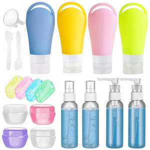 H01244 21Pcs Toiletries Travel Bottle Set Leak Proof Refillable Container for Lo&hellip;