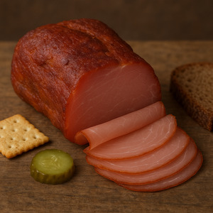 Products: Lachs Schinken – Lean Ham Wood Smoked 100g – Bratwurst Bros