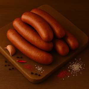 Products: Berlin Banger – MANUKA SMOKED 500 g – Bratwurst Bros