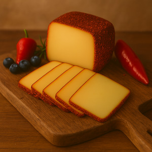 Products: Manuka smoked Edam Cheese with a dash of fresh chilies 250g – Bratwurst Bros