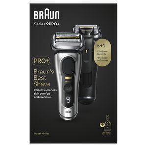 Products: Series 9 Pro+ 9567cc Wet & Dry shaver with 6-in-1 SmartCare center and travel case, silver