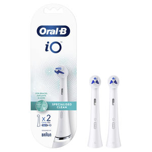 Products: Oral-B iO Specialist Clean Orthodontic Replacement Brush Heads 2pk – White