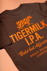 Brown Tigermilk Tee