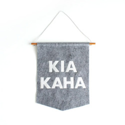 Home 1: Kia Kaha Banner
