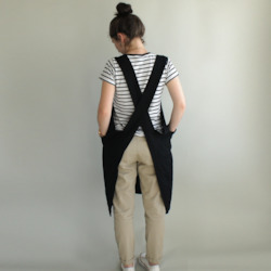 Home 1: Cross Back Linen Apron