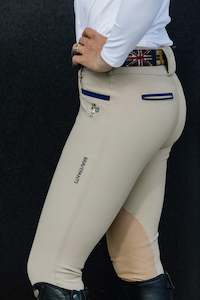 Breeches: DW Endura Basic-B SUEDE Knee Grip Breech