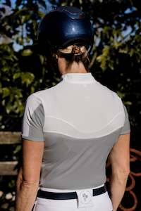 Show Shirts: Pastel Grey Short Sleeve Shirt