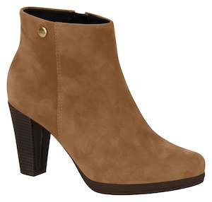 Camel: Modare 7064.100 Women Fashion Comfortable Ankle Boot in Camel Nobuck