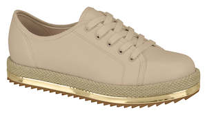 Loafer: Beira Rio 4196.603 Women Fashion Platform Loafer in Beige