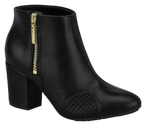 Modare: Modare 7063.101 Women Fashion Comfortable Ankle Boot Mid Heel in Black