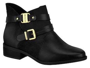 Modare: Women Low Heel Comfortable Ankle Boot Black Modare 7057.107
