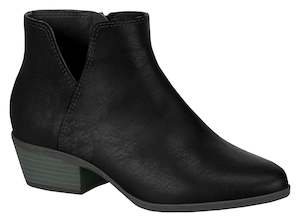 Moleca: Moleca 5326.105 Women Fashion Comfortable Ankle Boot in Low Heel Black