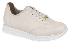 White Sneaker: Beira Rio 1322.100 Women White Fashion Sneaker in Cream