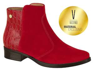 Red: Vizzano 3050.118 Women Fashion Comfortable Ankle Boot Low Heel in Red
