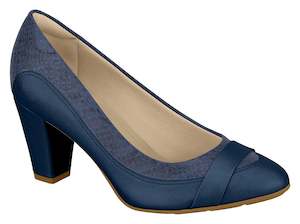 Navy: Modare 7305.129 Women Fashion Comfortable Innersole Shoe in Navy
