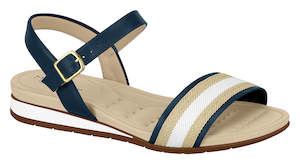 Navy: Modare 7113.122 Women Wedge Fashion Sandal Travel Casual Shoe in Navy