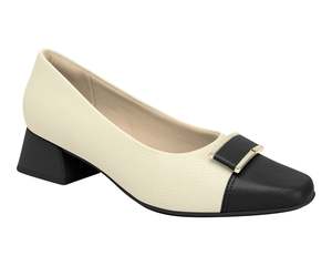 White Sneaker: Piccadilly Working Woman Trend Shoe - Black & White (Ref 160083-03)