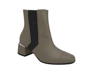 Piccadilly Low Heel Ankle Boot - Soft Taupe (Ref 748028-02)