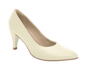White Sneaker: Piccadilly Working Woman Heel - Off White (Ref 745035-790)