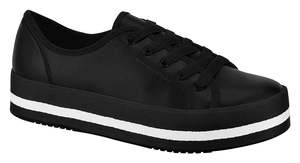 White Sneaker: Beira Rio 4194.202-1256 Women Shoe Platform Sneaker in Black