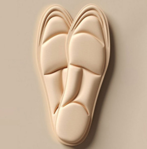 Nude High-Heel Fashion Insoles for Women: 1 Pair of Comfortable and Breathable Inserts