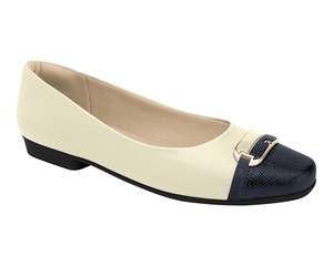 White Sneaker: Piccadilly 250229 Navy & White Flat Shoes – Comfort Flats for Women