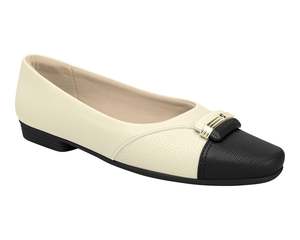 Piccadilly 250239-02 Black & White Flat Shoes – Women's Comfort Flats