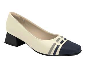Piccadilly 160076 Women's Work Low Heels - Navy & Concrete