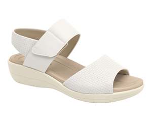 White Sneaker: Piccadilly Stretch Soft Sandal – Off-White (Ref 239016-16)