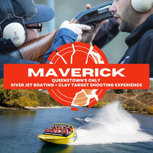 Products: Clay Target Shooting + Jet Boat in Queenstown Break One